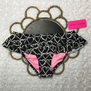 Betsey Johnson Heart Print Skirtini Bottom